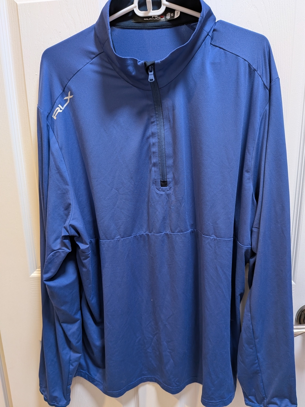 Ralph Lauren RLX Performance Half-Zip Pullover - Blue and Black Size XXL